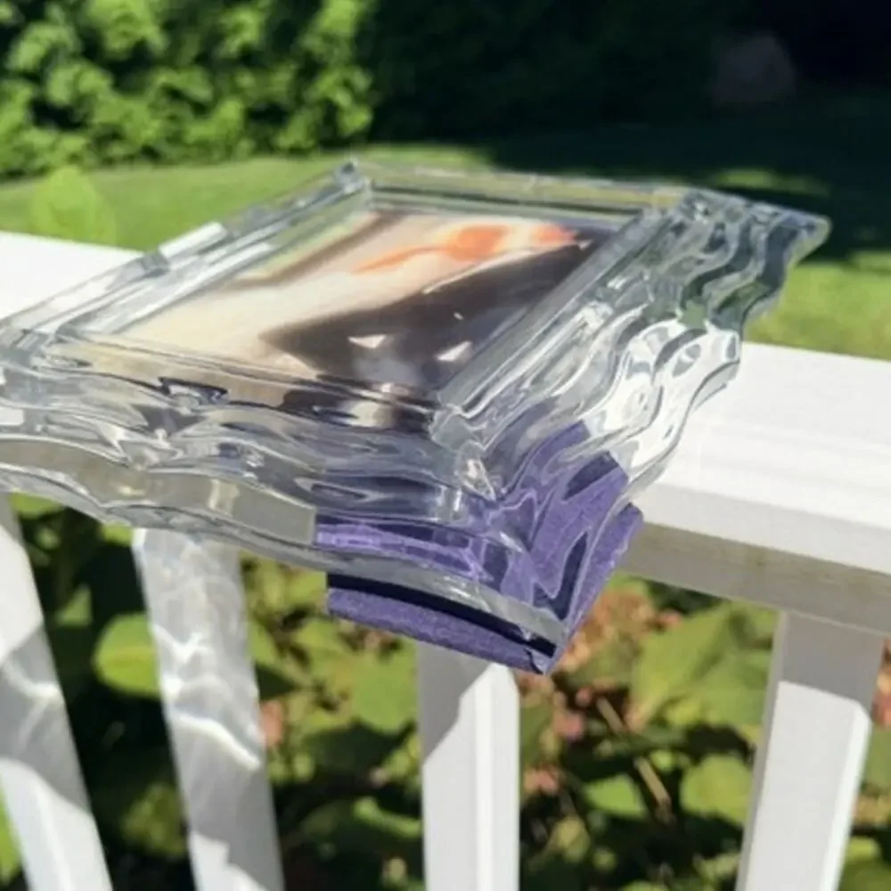Vintage Mikasa Crystal 5x7 Wave Ripple Heavy Picture Frame